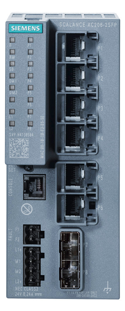 SIEMENS Switch Hutschiene Managebar 6GK5206-2BS00-2AC2 6x10/100/1000Mbps