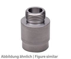 Schweissadapter E40124, V4A für SI1006 M18x1,5 aussen/ 24mm