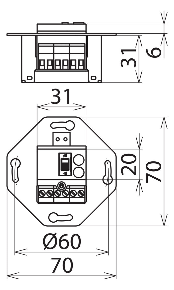 DEHN SE Überspannungsschutz 230VAC 2p DSA 230 LA AP/UP opt 1,5kV