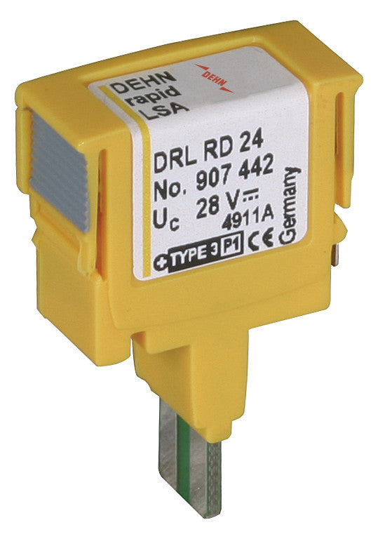 DEHN SE Ableiter Typ3 0-19,5VAC 0-28VDC DEHNrapid DRL RD 24 0,4A LSA-Plus