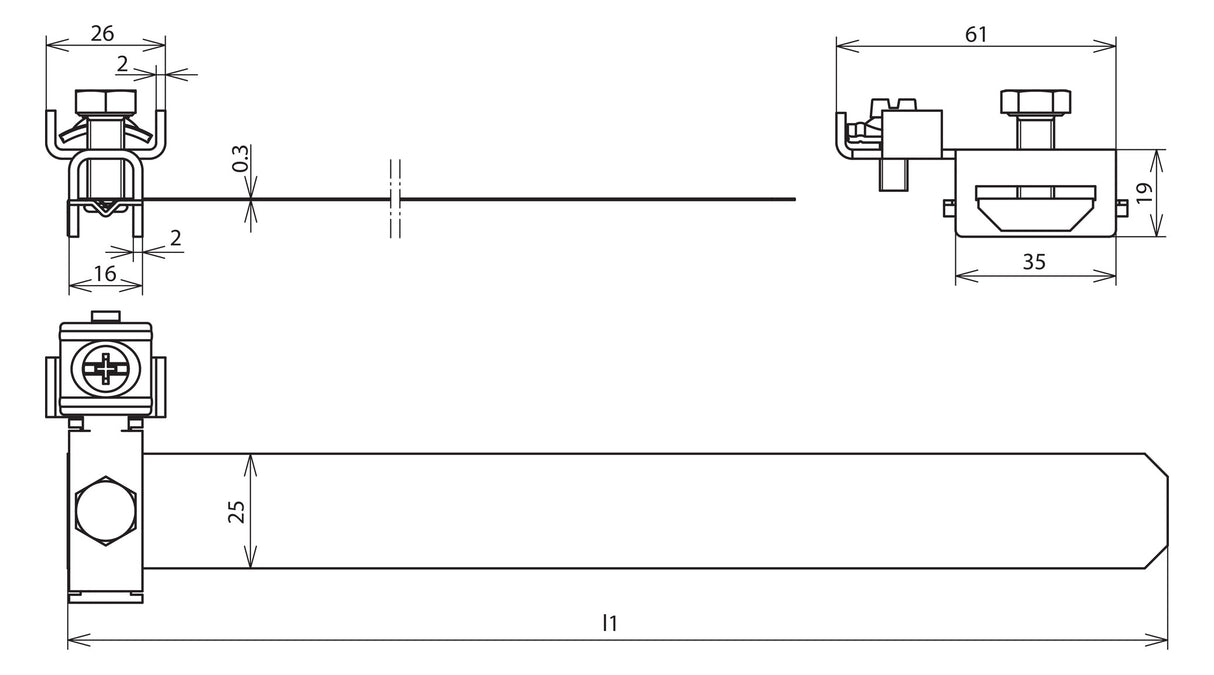DEHN SE Erdungsrohrschelle V2A unbeh 2f BRS 27.168 AQ4 25 V2A 26,9-165mm