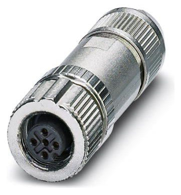 PHOENIX Rundsteckverbinder Buchse 4A SACC-M12FS-4PL SH 0,14-0,75qmm Federzug