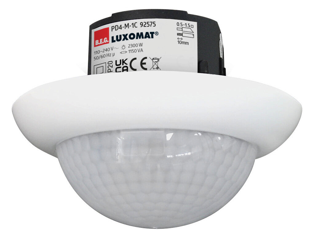 BEG Präsenzmelder 360° UP rws IP20 fernb PD4-M-1C-UP Präsenzmelder 2300W
