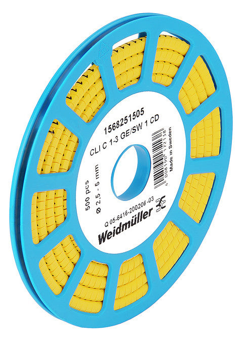 WEIDMÜLLER Kabelmarkierung 2 ge Ader CLI C 02-3 GE/SW 2 CD Kst 1-3mm 2