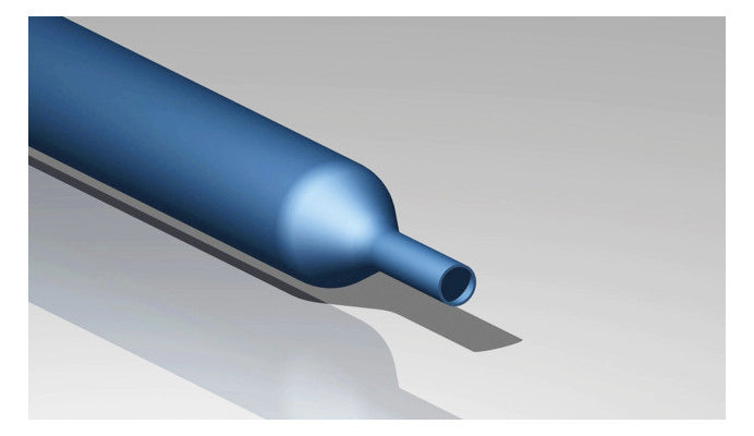CIMCO Schrumpfschlauch dünnw L6,5m bl 181674 9,5/4,5mm 2:1 0,56mm -45-125°C