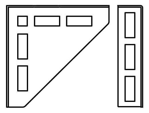 WALRAVEN Knotendreieck fv 100x100x37 - für RapidRail
