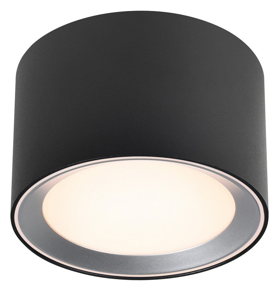 NORDLUX LED-Deckenanbauleuchte 6,5W sw Landon8 2110660103 2700K 600lm Konv
