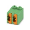 PHOENIX Printklemme 2f 2re gn RM=3,5 FK-MPT 0,5/ 2-ST-3,5 Federzug/Löt