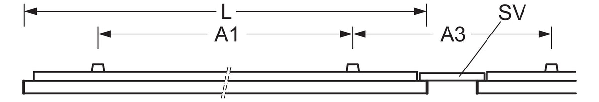 REGIOLUX LED-Rasterleuchte 36W 4000K ws stail -SAX/1500-1 4600 840 DALI2 4308lm