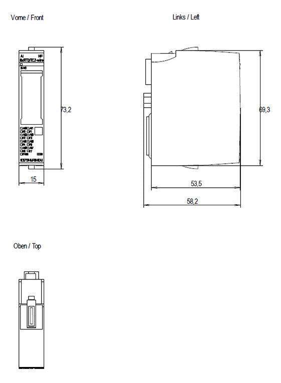 SIEMENS Analoges I/O-Modul DC 19,2-28,8V 6ES7134-6JF00-0CA1 Eing.Spg