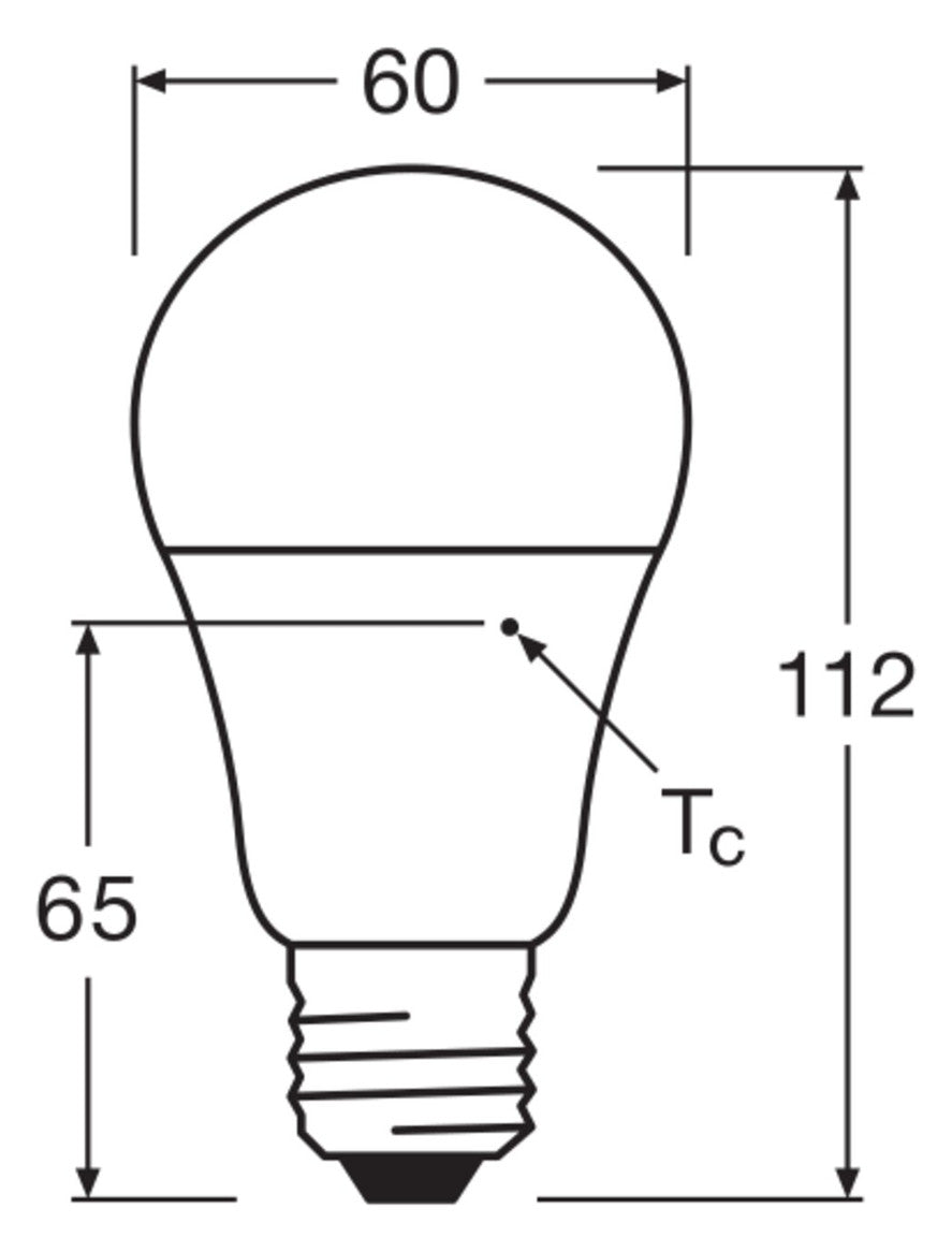LEDVANCE LED-Lampe E27 A75 9W 4000K ws E LED Classic A 75 Facility S 9W 840 1055l