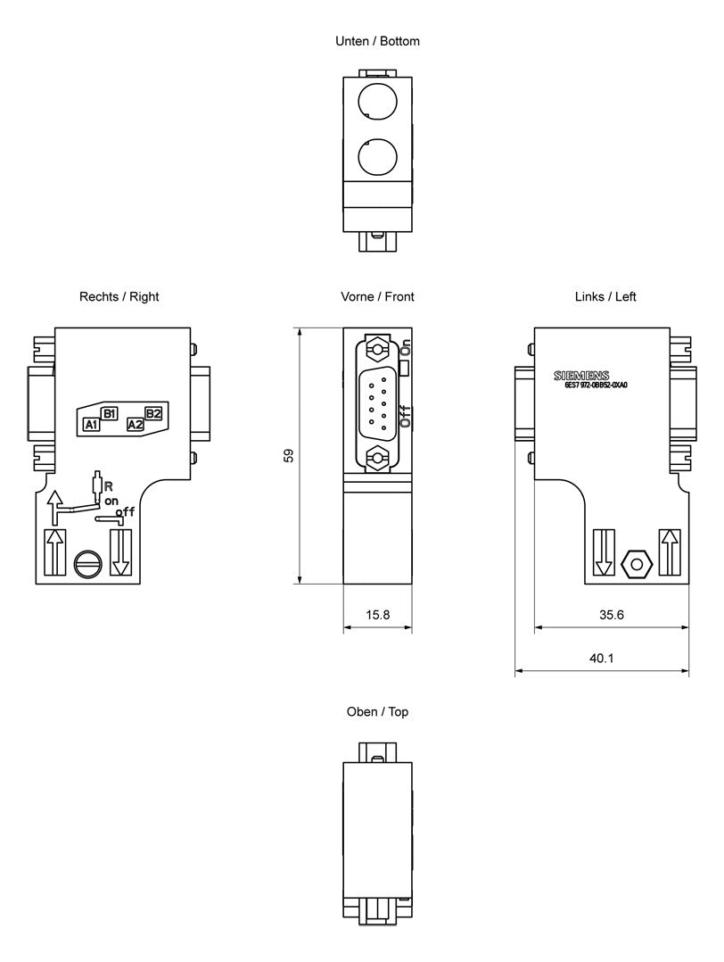 SIEMENS Stecker 6ES7972-0BB52-0XA0