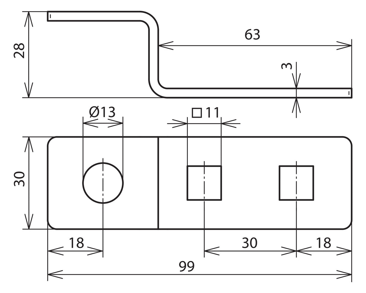 DEHN SE Endstück V2A unbeh ES ZF 2X11.11 1XB13 V2A