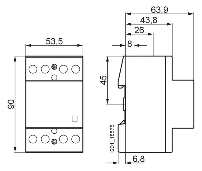 SIEMENS Installationsschütz 63A 230V/UC 5TT5050-0 400V/AC 4S 3TE