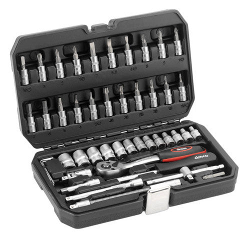 CIMCO Steckschlüssel-Satz 45tlg Box 113106 6,4mm(1/4)