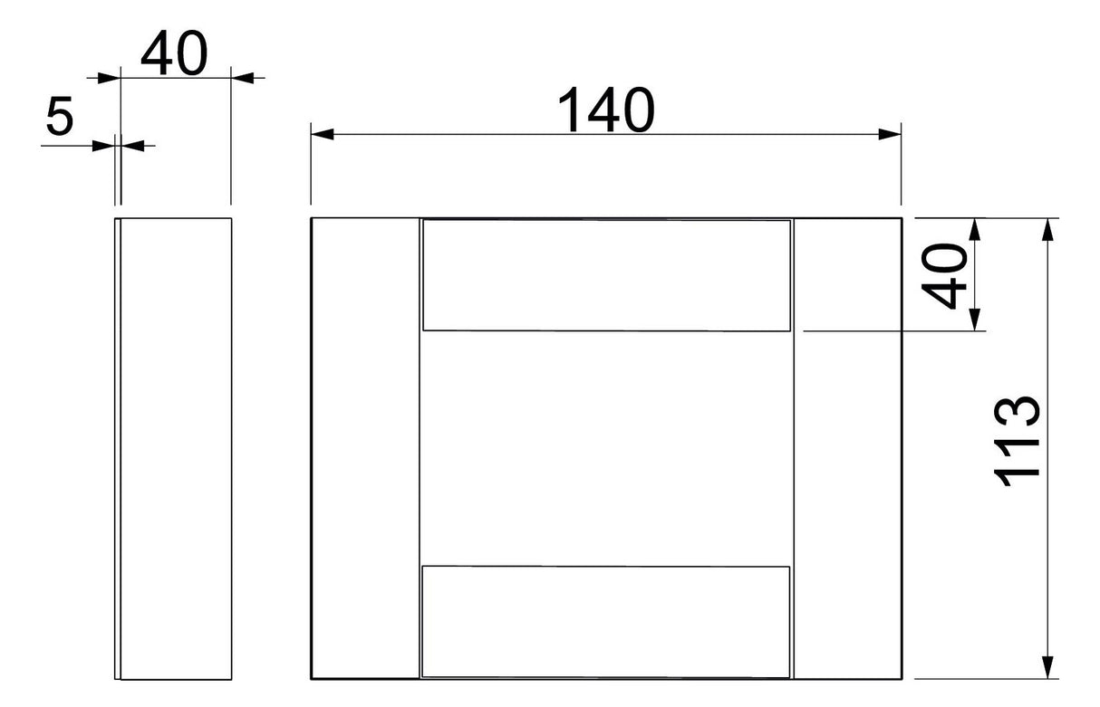 BETTERMANN Endstück BS-K li/re I90 E30 BSKD09-E0506 unbeh gr 140x113mm