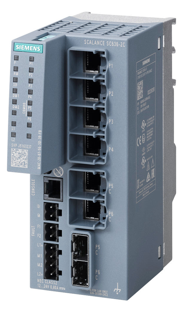 SIEMENS Router Hutschiene 6x10/100 Eth 6GK5636-2GS00-2AC2 6x10/100/1000 VPN