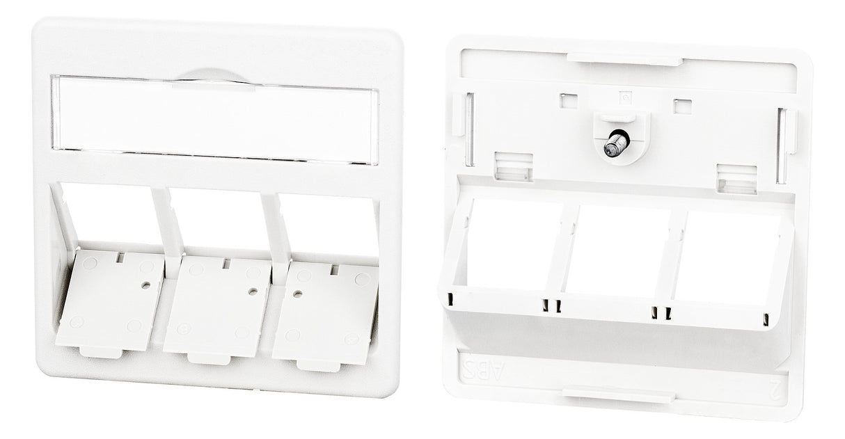 METZ CONNECT Zentralplatte RJ45 3f rws 860210-0402-I Schraubbef m.Staubschutz