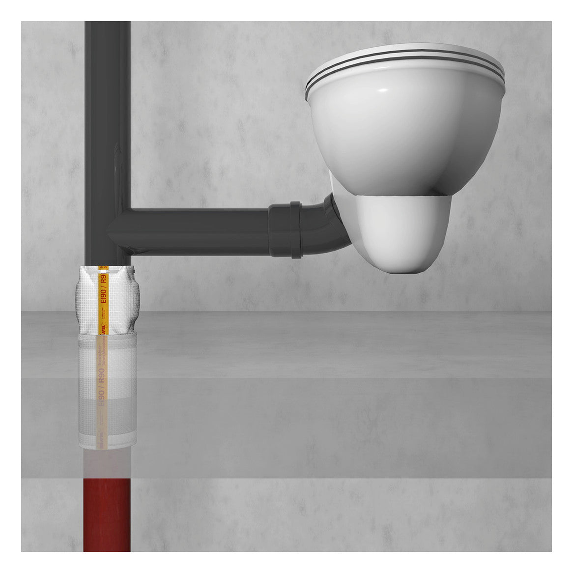 Missel Brandschutz-Dämm-Manschette R90 BSM-GuKu FL DN 100 | 253-2102