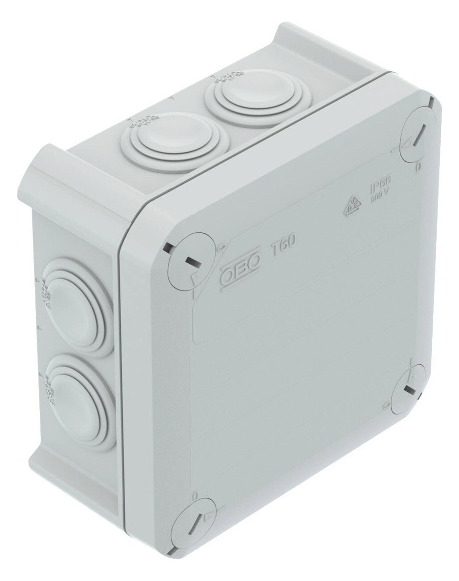 BETTERMANN Abzweigdose IP66 6qmm quadrat T 60 114x114x57mm Wand/Decke Kst hfr