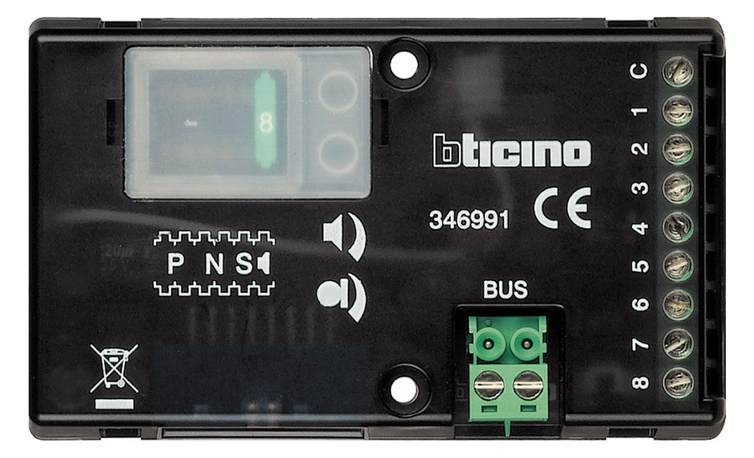 LEGRAND Türlautsprechermodul UP sw 8RT Bticino 346991 modular Bus 55x90x26mm