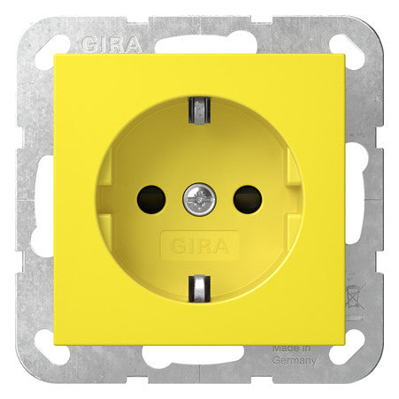 GIRA Steckdose 1f ge glz UP m.BS IP20 System 55 4453106