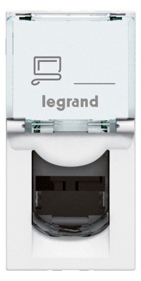 LEGRAND Datendose 1f Cat6A IP20 UP/Einb Mosaic Legrand 076573 Kanaleinb RJ45