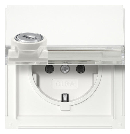 GIRA Steckdose 1f rws UP Klappd abschl 456966 IP44 BSF