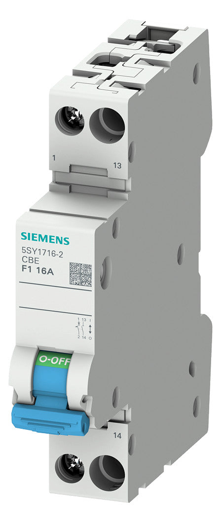 SIEMENS Leitungsschutzschalter UC F 6A 5SY1706-2 1p 230V 1TE 60Hz IP20