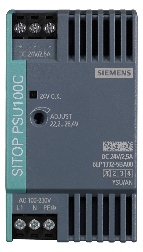 SIEMENS Gleichstromversorgung REG 60W SITOP 6EP1332-5BA00 22,2-26,4V 2,5A