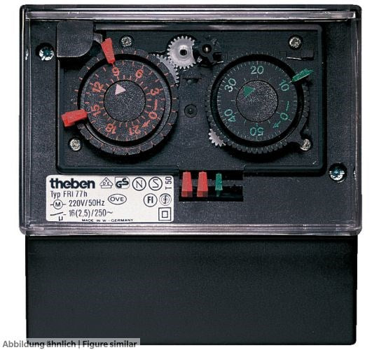 Schaltuhr Theben FRI 77 g, IP20 2-Kanal, Wandmontage