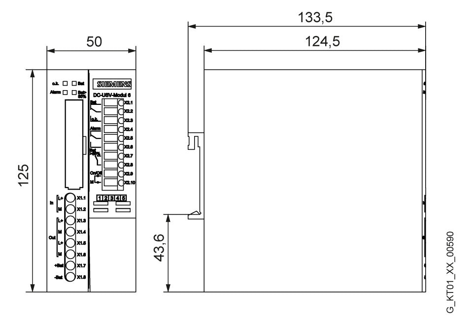 SIEMENS USV REG Offline 144VA 22-29V 6EP1931-2DC21 50x125x125mm