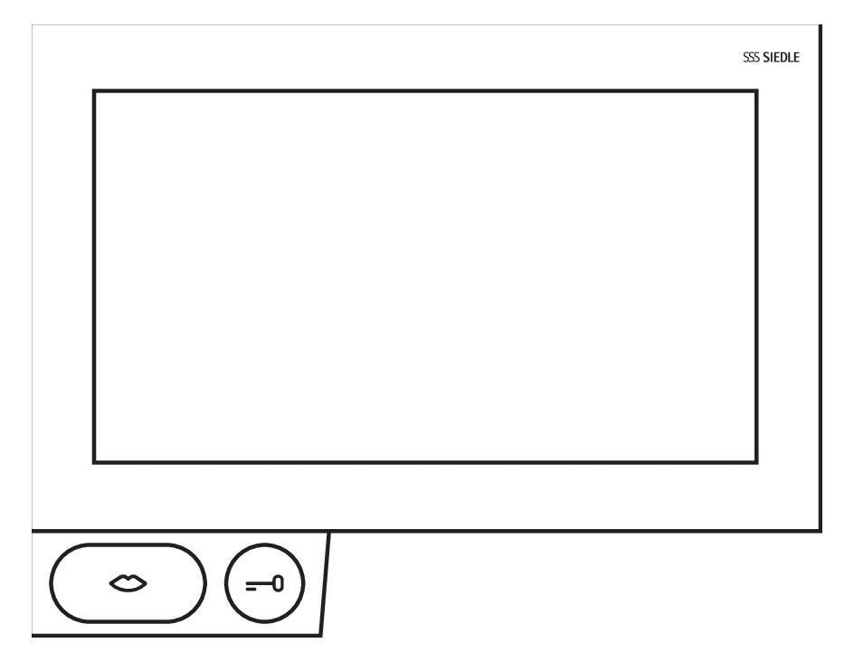 SIEDLE Video-Innenstation Bus UP PAL sw AXIOM A 150-10 S 177,9mm 185x144x18mm