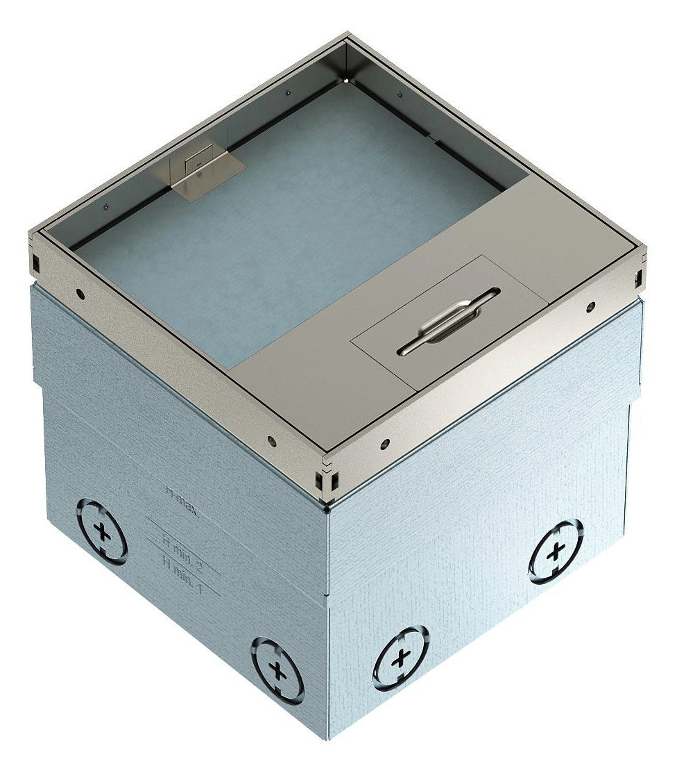 BETTERMANN Geräteeinsatz VA quadrat 1f UDHOME2 GV15V m.Belagaussp 15mm