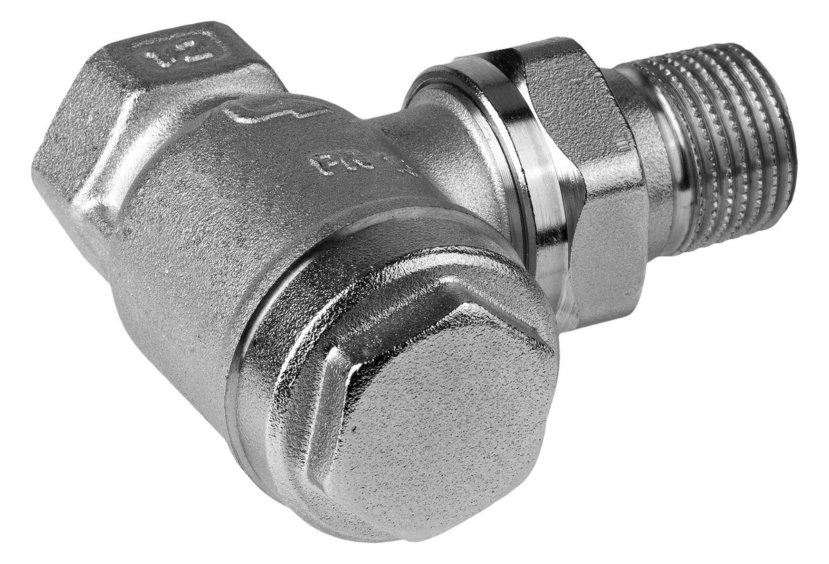 Honeywell Rücklaufverschraubung Veramax Messing vernickelt, Eck, 1/2'' | V2440E0015A
