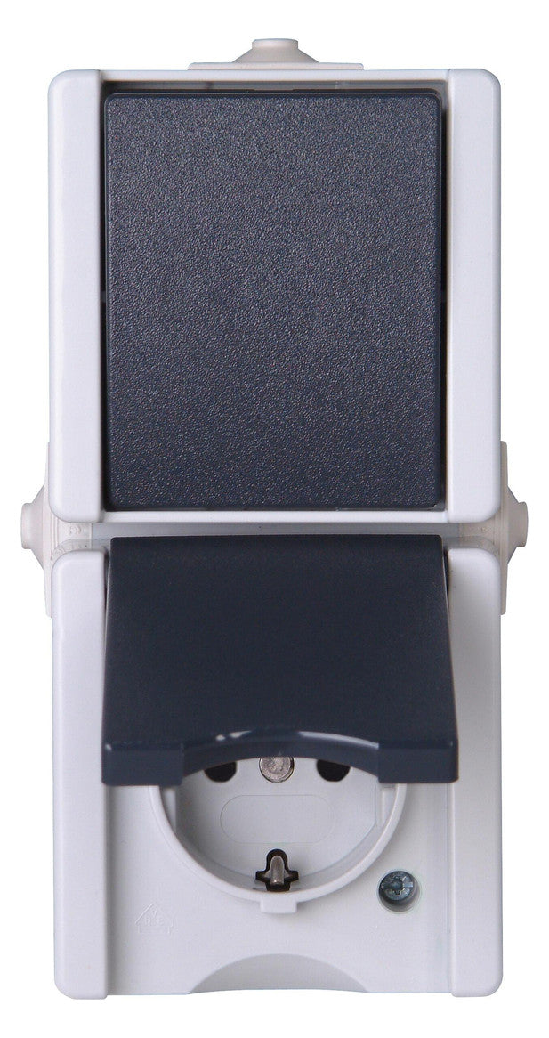KOPP Steckdosenkombination AP Wechs anth PRO AQA 139356003 IP44 mt