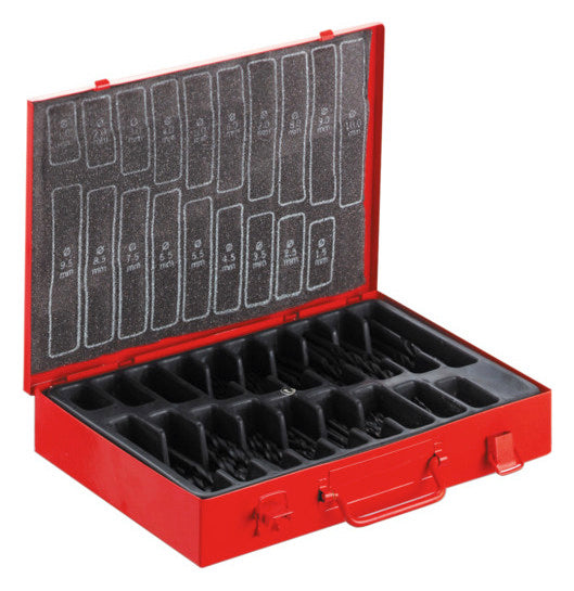 CIMCO Bohrerset 170tlg 1-10mm Kassette 201340