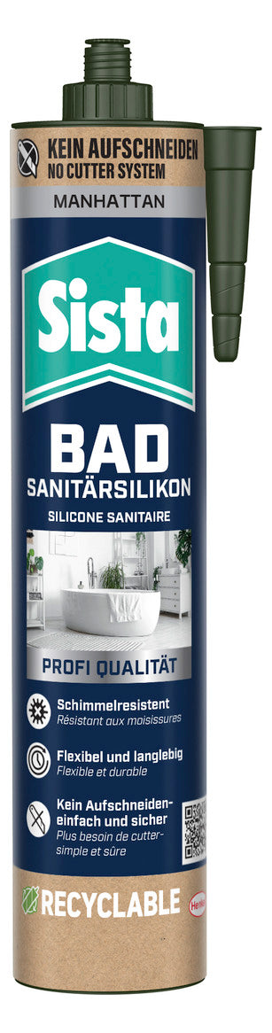 Walraven Sista Rush Sanitärsilikon 280ml schimmelresistent manhatten | HE-SRUMH