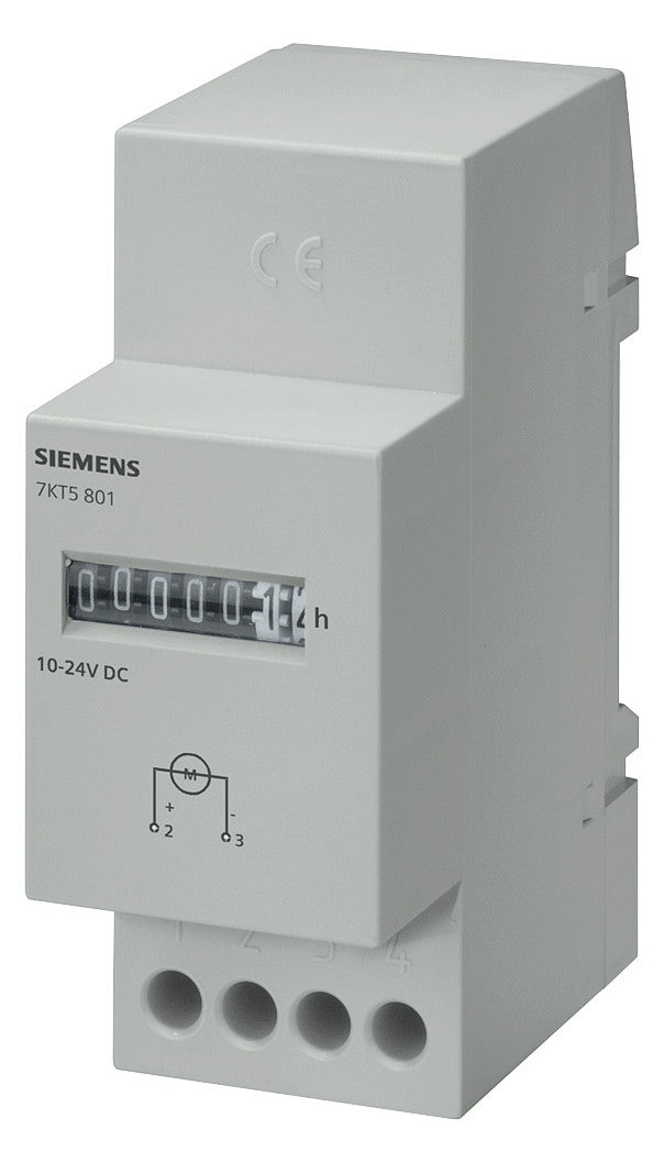 SIEMENS Betriebsstundenzähler analog REG 7KT5801 DC 12-24V 100000h IP20 quarz