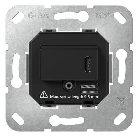 GIRA USB-Spannungsversorgung 1USB-C UP 236300 3,25mA sw 5-20V 50-60Hz