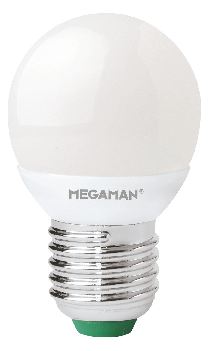 MEGAMAN LED-Kugellampe E27 2,9W 2700K ws MM21040 250lm F opal 330° AC 45x84mm