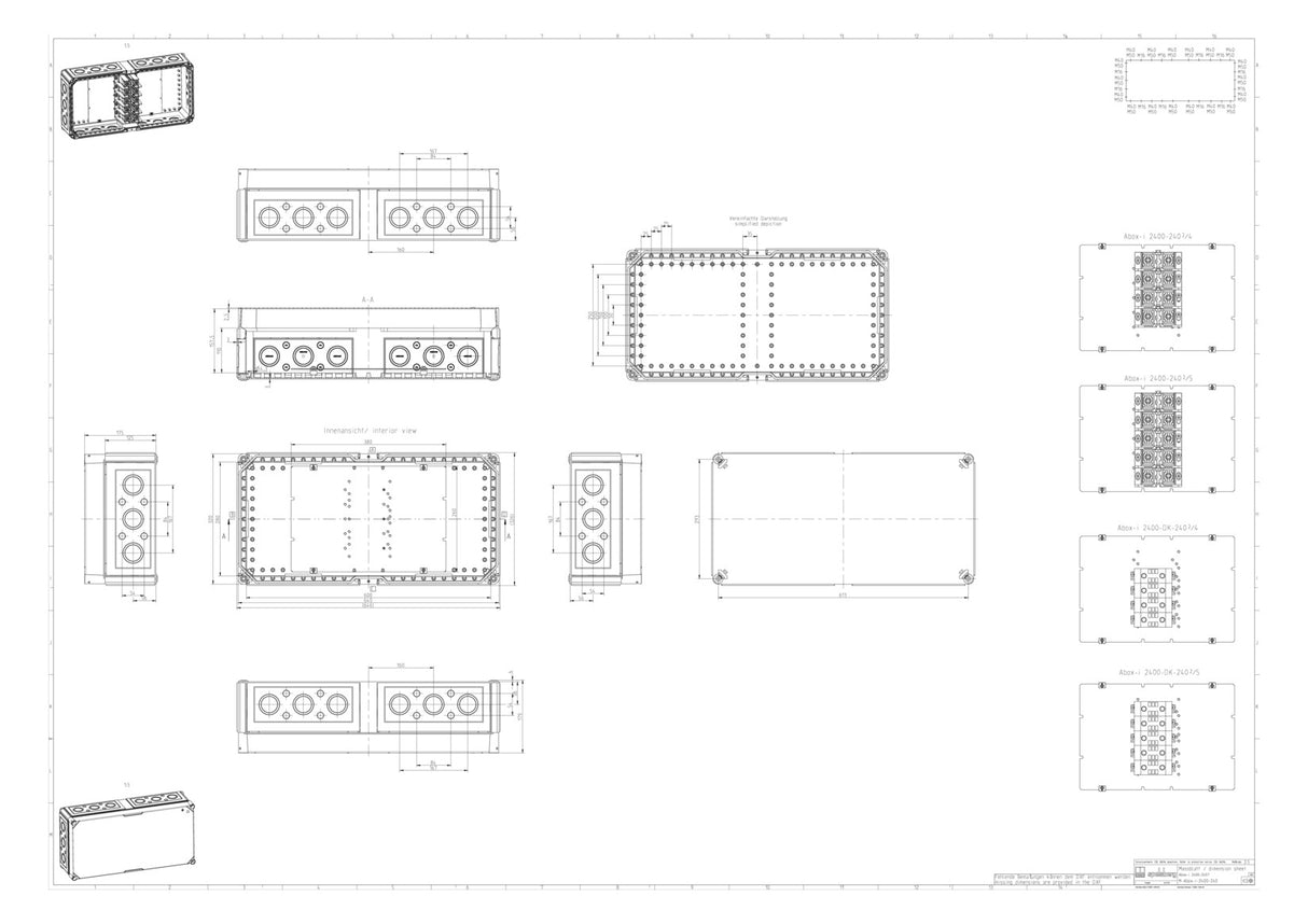 SPELSBERG Abzweigdose Klemme IP65 240qmm Abox-i 2400 240²/5 179x640x320mm Kst