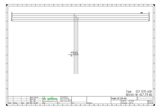 SPELSBERG Lasttrenngehäuse NH000 630A GST 3215-630 Plus 690V 320x179x440mm