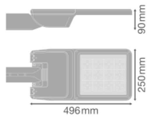 LEDVANCE LED-Aufsatzleuchte 80W 60-76mm SL FLEX MD RW35ST P 80W 740 WAL 4000K
