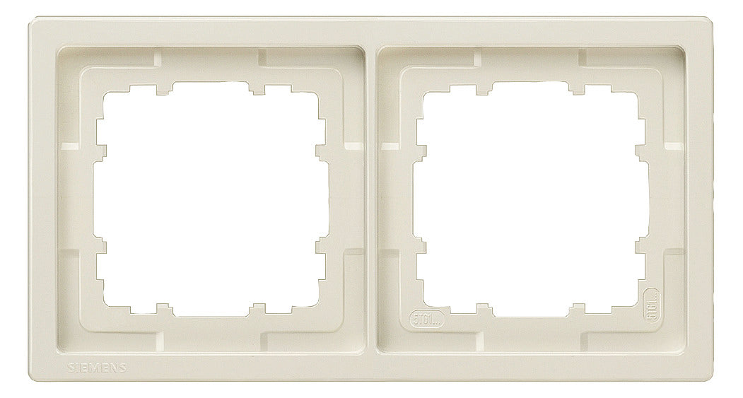 SIEMENS Rahmen 2f ti-ws glz Kst DELTAstyle 5TG1322