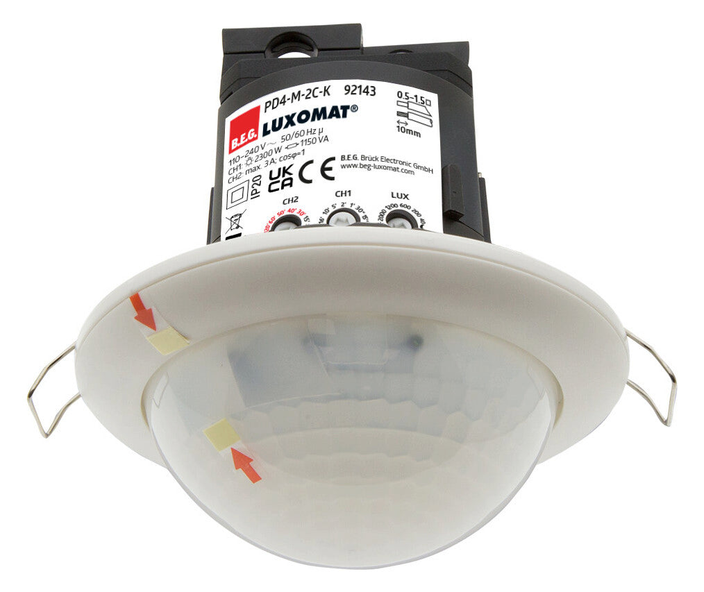 BEG Bewegungsmelder 360° EB rws BWM IP54 PD4-M-2C-K-DE fernb 2300W HLK