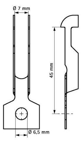Walraven Deckenhänger Britclips RD Deckenbefestigung m. Bohrung 6,5 mm | 54020000
