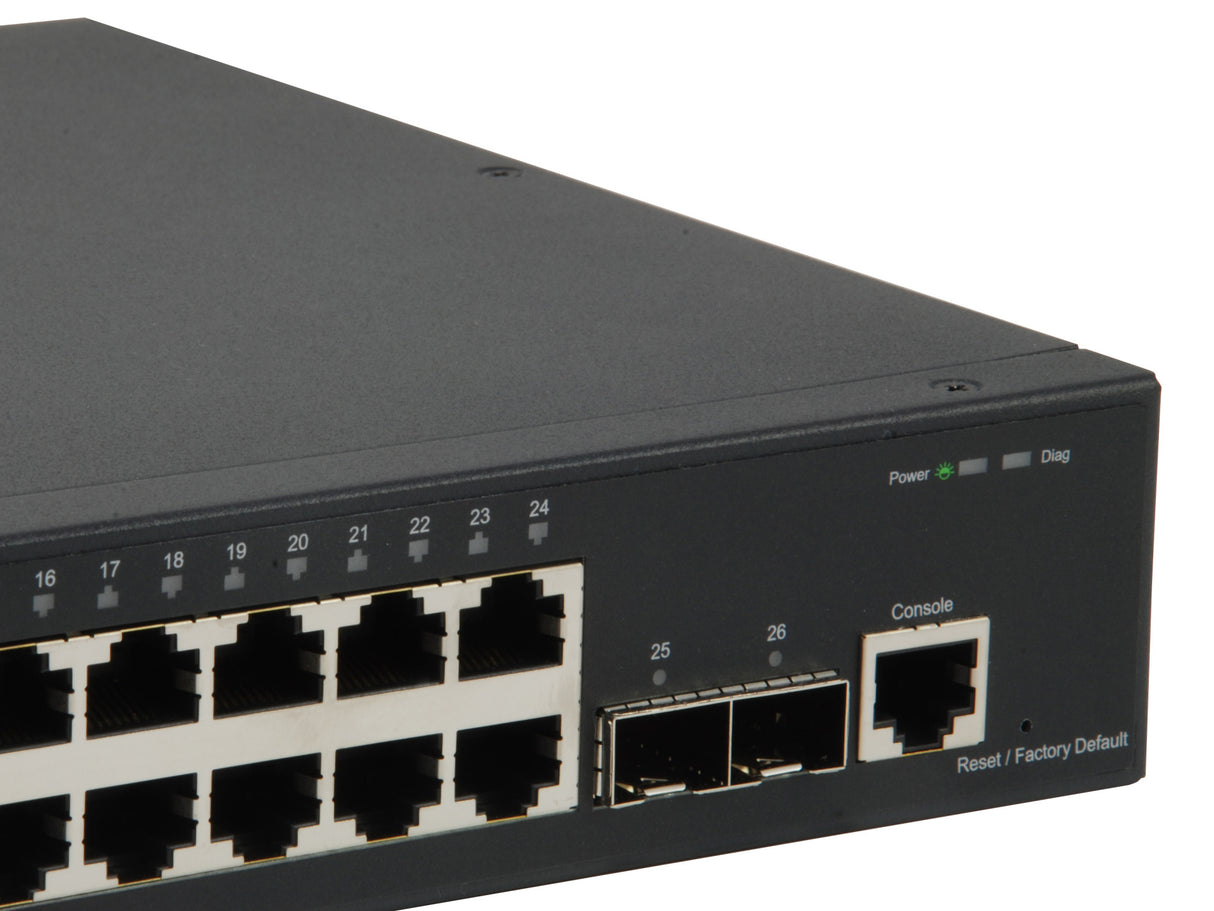 26-Port L2 Managed Gigabit Switch, 2x 10GbE SFP+ - GTL-2661