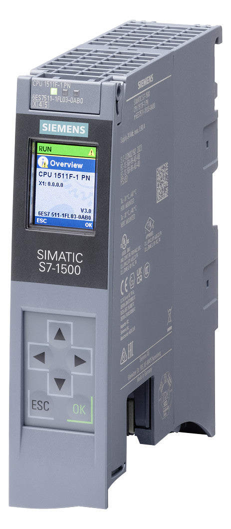 SIEMENS SPS-Steuerung modular m.Display 6ES7511-1FL03-0AB0 19,2-28,8VDC