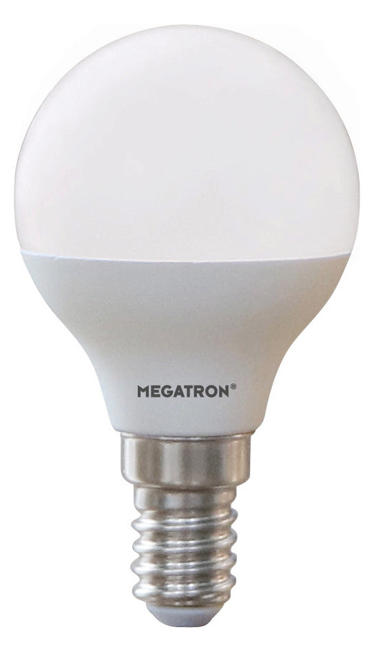 MEGATRON LED-Lampe E14 P45 5,5W 2700K ws MT65001 500lm F mattiert 280° UC